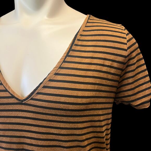 Elizabeth Blouse Stripes Womens 1X Classy Soft Stretch Classic Work Casual Shirt - Picture 2 of 6